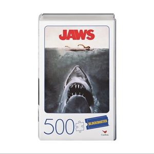 Jaws Movie Blockbuster 500pc Puzzle In Plastic VHS Case